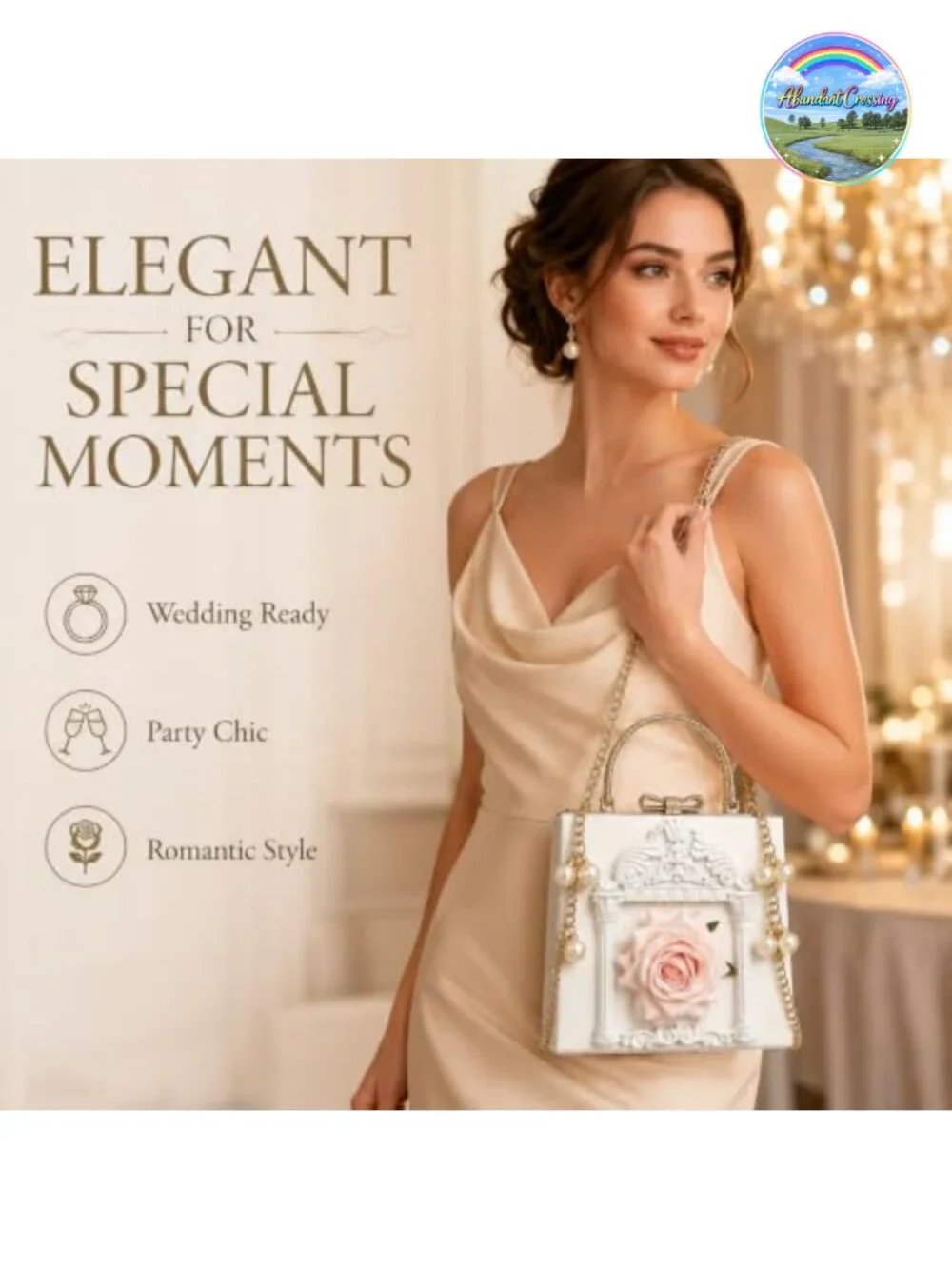 Novelty Evening Clutch Bag Women's Coffin Shaped Purse with Chain Strap